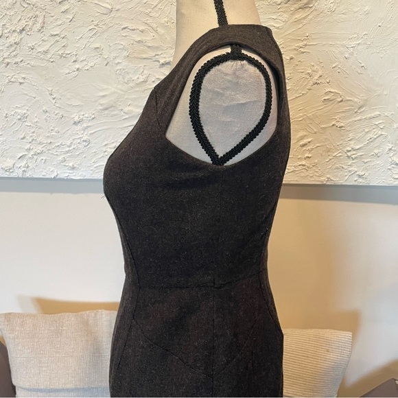 Banana Republic Sheath Brown Dress Wool Blend Size 2 Sleeveless Career NEW NWT. - Picture 11 of 11